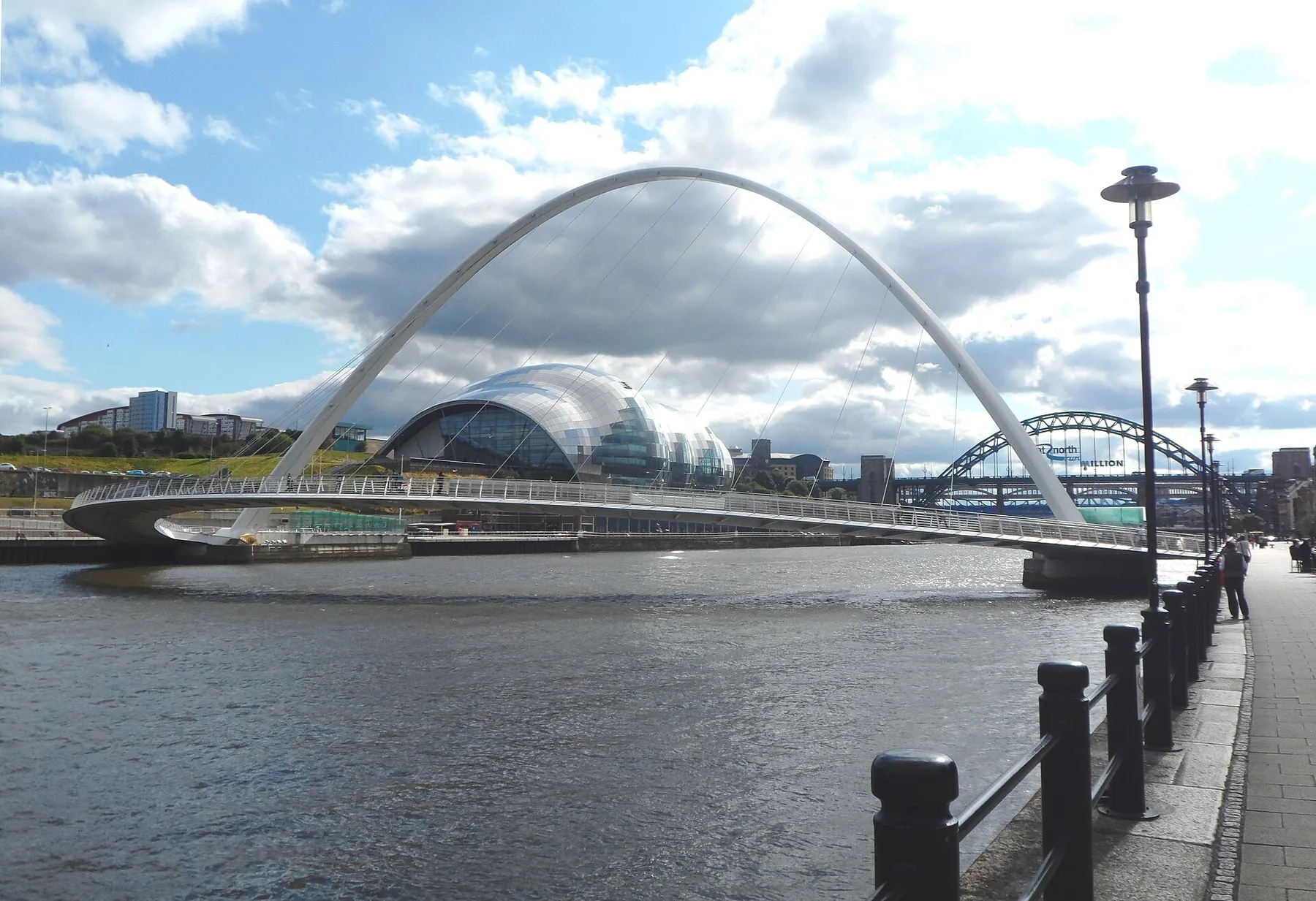 Newcastle Quayside at The Millennium Bridge - geograph.org.uk - 4110963.jpg
