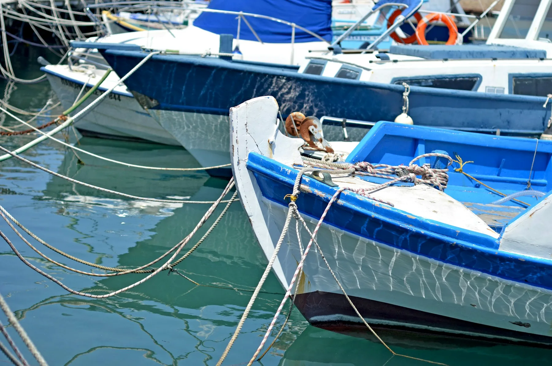 Rhodes harbour view