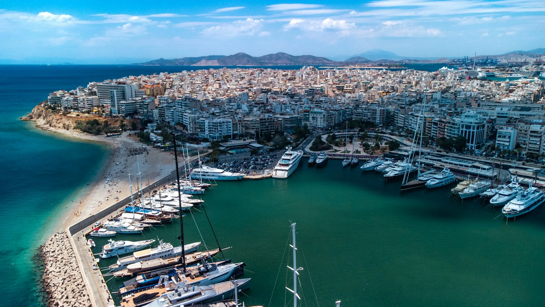 Piraeus port image