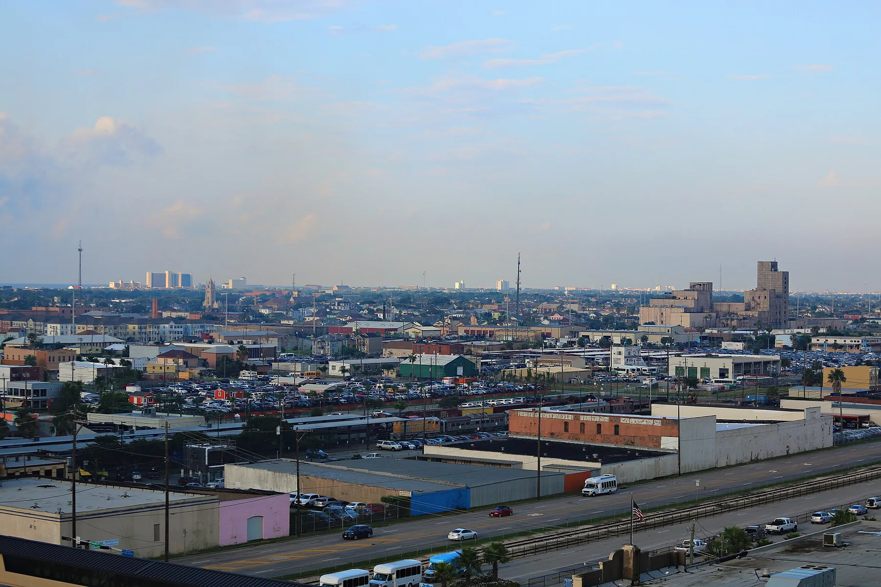 Galveston Texas, City View from Port, June 2016.jpg